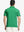 Back half-body view of GREEN STRIPE Pinstripe Jersey Performance Polo worn by model								
