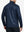 Back view of Heather Pinstripe Brushed Dry Fit Quarter Zip Pullover in navy geo, showing clean athletic fit