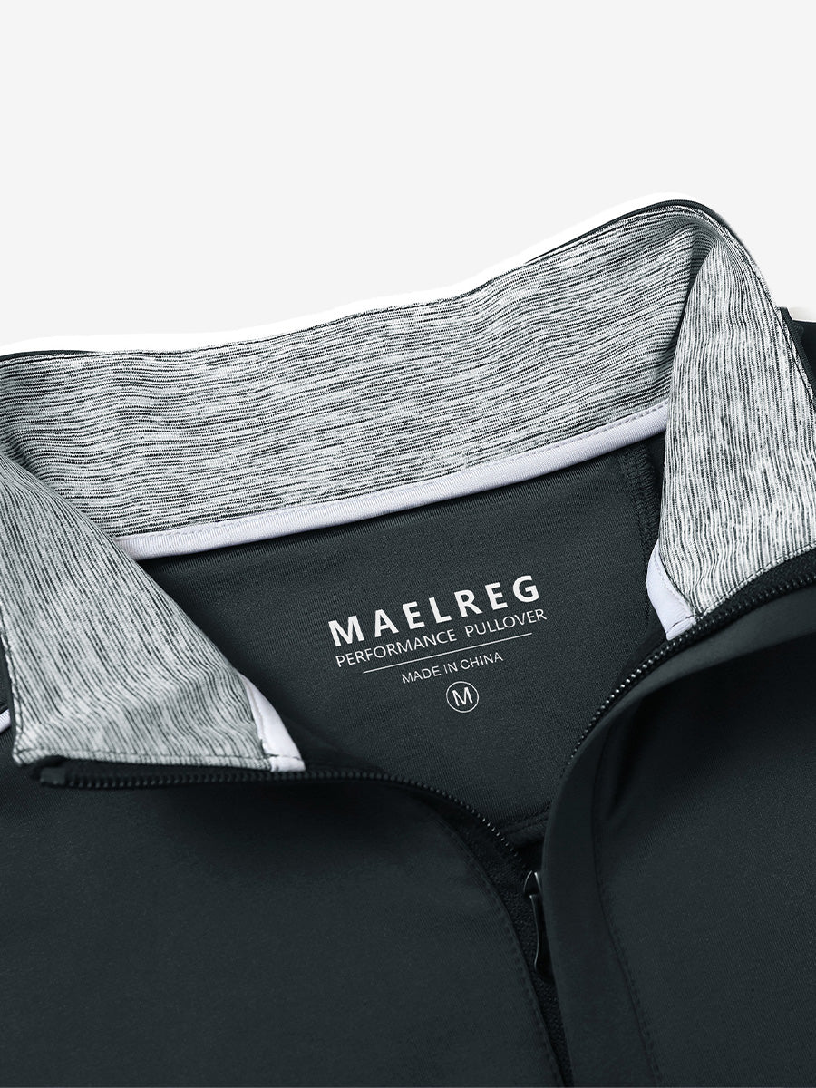 Stretch Solid Fleece Quarter-Zip Vest