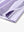 Close-up of hem slit on LAVENDER WHITE STRIPE shirt, tailored detail for stylish performance