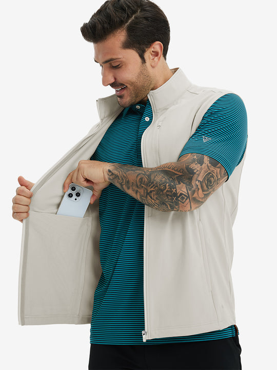 Water-Resistant Fleece Golf Vests