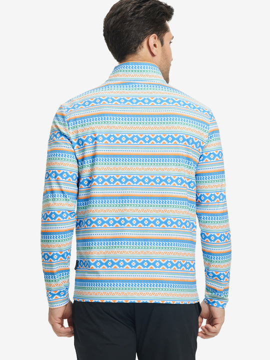 Full Print Quarter Zip Pullover