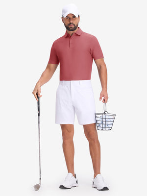 Polos de golf con cuello y textura de gofre Dry Fit