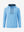 3d digital rendering of the garment, heather midlayer golf hoodies in blue heather