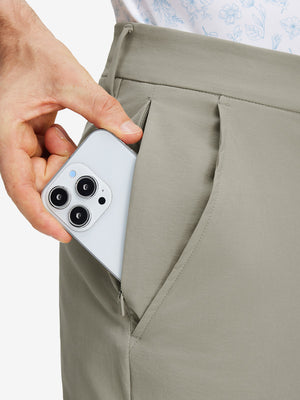 Stretch Cotton Golf Trousers with 5 Pockets