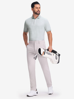 Moisture Wicking Jacquard Golf Shirts
