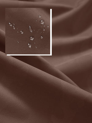 Water-Resistant Embossed Short Sleeve Q-Zip Hoodies