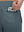 Back zipper pocket detail of misty blue superion softness mesh joggers with zipper pockets
