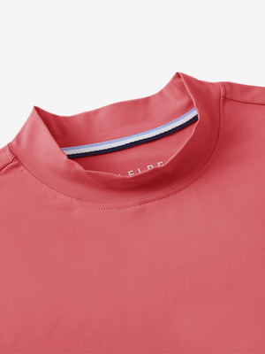 Tops de golf sin mangas con cuello simulado y tecnología de absorción de humedad para mujer