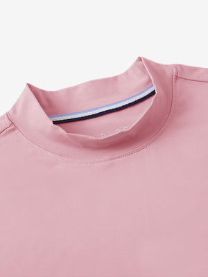 Tops de golf sin mangas con cuello simulado y tecnología de absorción de humedad para mujer