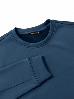 Ultra-Comfort Velour Lining Crew-Neck Sweatshirts