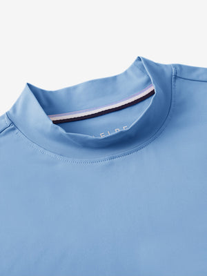 Tops de golf sin mangas con cuello simulado y tecnología de absorción de humedad para mujer