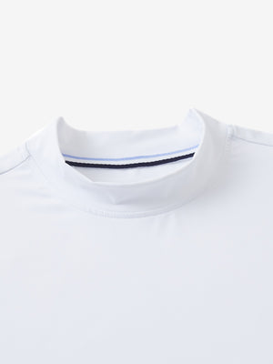 Tops de golf sin mangas con cuello simulado y tecnología de absorción de humedad para mujer