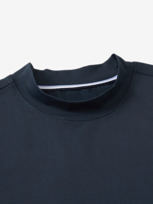 Tops de golf sin mangas con cuello simulado y tecnología de absorción de humedad para mujer