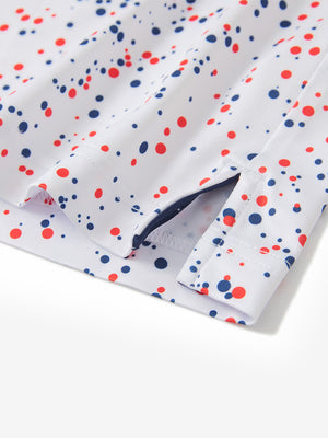 Youth Print Stretch Lightweight Polo Shirts