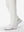 Detail view of hem and lower leg on white women's regular fit stretchy golf pants