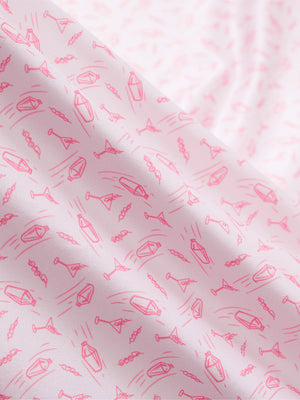 4 Way Stretch Print Collared Polo Shirts