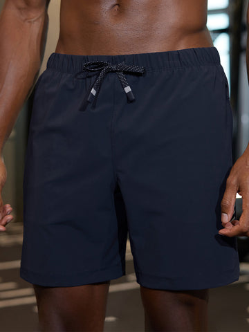 Pantalones cortos deportivos 2 en 1 con forro