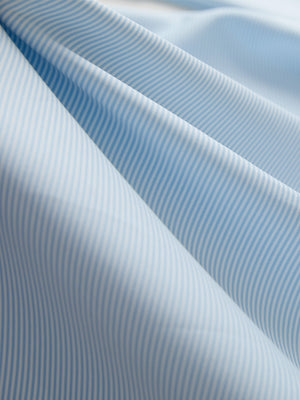 Pin-Stripe Quarter Zip with Hood