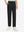 Front lower body shot of model wearing the black youth water resistant cotton blend golf pants, showcasing a relaxed fit