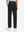 Back lower body view of model wearing the black youth water resistant cotton blend golf pants, highlighting the rear design
