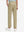 Back lower body view of model wearing the khaki youth water resistant cotton blend golf pants, highlighting the rear design