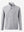 3D front view of textured insulated winter jacket showing insulated layers and sleek design, light grey heather.