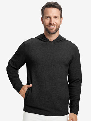 Texture Solid Hoodies Pullover