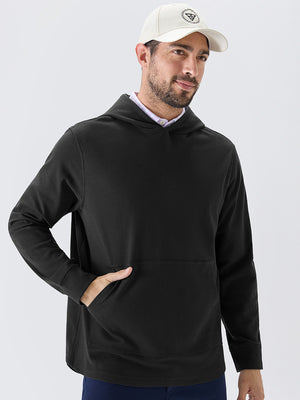 Stretch Ultra-Comfy Heather Brushed Rib Knit Hoodie
