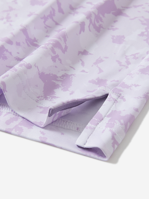 Stylish Full Print Contrast Collared Golf Polo Shirts