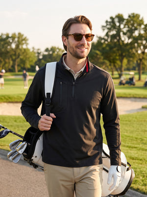 Quick-Drying Quarter Zip with Chest Pocket