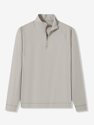 4 Way Stretch Nylon Brushed Quarter Zip Sweatshirts
