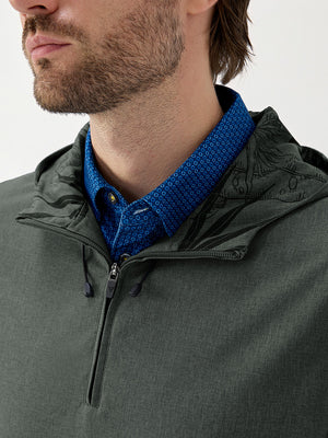 Water Resistant 1/4 Zip Hooded Pullover
