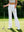 Pantalones de golf elásticos de cintura alta para mujer con bolsillos